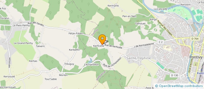 localisation de l'entreprise CLH  PONTIVY