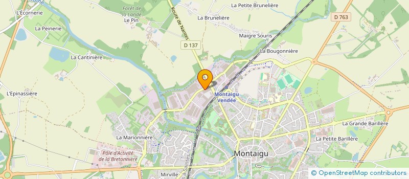 localisation de l'entreprise CLH à MONTAIGU-VENDEE