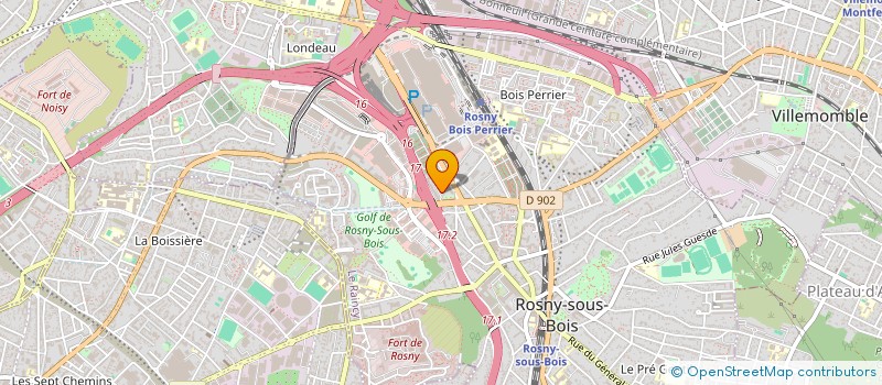 localisation de l'entreprise CLH à ROSNY-SOUS-BOIS