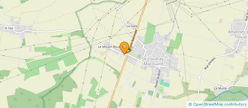 localisation de l'entreprise CLH DUVEAU  LE COUDRAY-MACOUARD