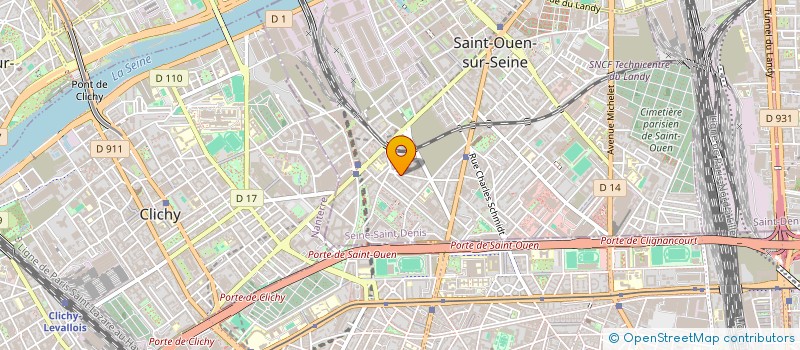 localisation de l'entreprise CLI INVESTISSEMENTS à SAINT-OUEN-SUR-SEINE