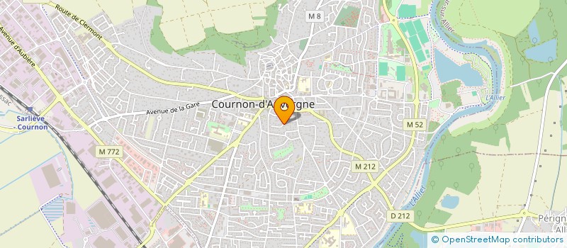 localisation de l'entreprise CLIC  COURNON-D'AUVERGNE