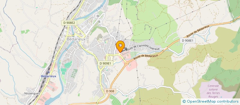 localisation de l'entreprise CLIC AGE D ORB  BEDARIEUX