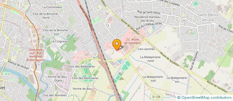 localisation de l'entreprise CLIC BAT à SAINT-JEAN-LE-BLANC