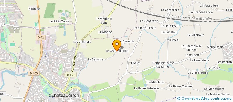 localisation de l'entreprise CLIC CLAC EVENEMENTS  CHATEAUGIRON