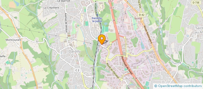 localisation de l'entreprise CLIC ERP à DARDILLY