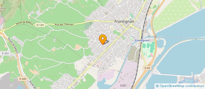 localisation de l'entreprise CLIC-HOTEL.COM à FRONTIGNAN