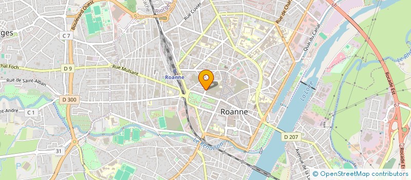 localisation de l'entreprise CLIC PADEL  ROANNE