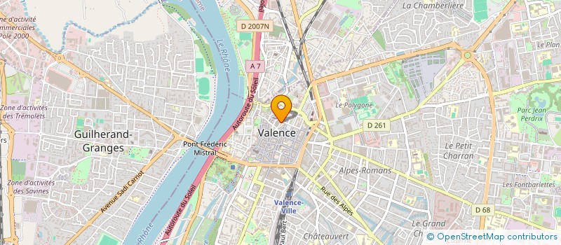 localisation de l'entreprise CLIC SERVICES à VALENCE