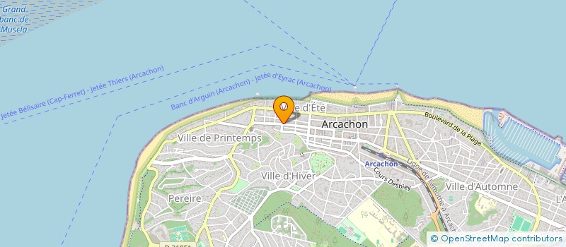 localisation de l'entreprise CLIC SERVICES à ARCACHON