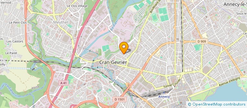 localisation de l'entreprise CLIC & STAGES à ANNECY