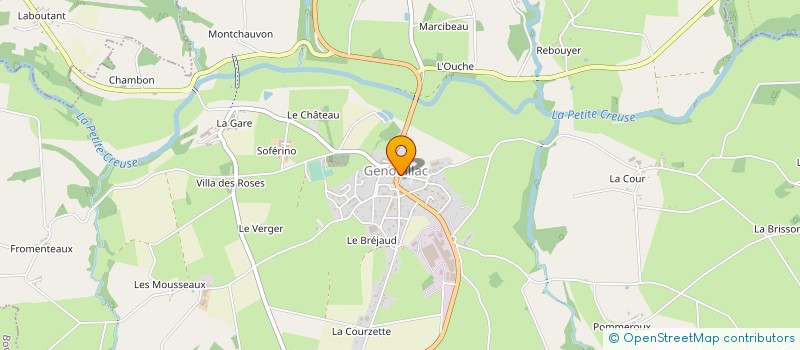 localisation de l'entreprise CLIC VOUEIZE PETITE CREUSE  GENOUILLAC