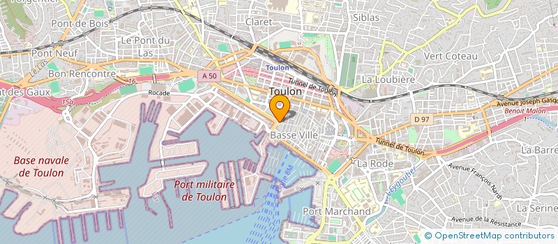 localisation de l'entreprise CLICAZUR à TOULON