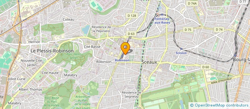 localisation de l'entreprise CLICFACE à SCEAUX