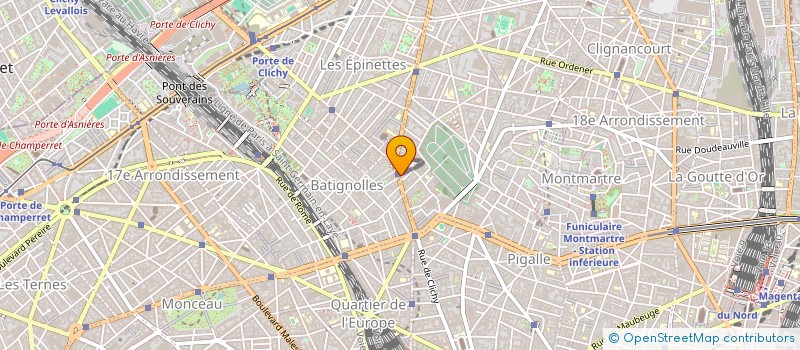 localisation de l'entreprise CLICHE SERVICE à PARIS
