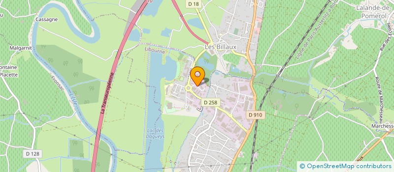 localisation de l'entreprise CLICHERIE POLYGRAVURE AQUITAINE  LIBOURNE