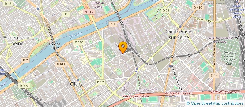localisation de l'entreprise CLICHY COURSES à SAINT-OUEN-SUR-SEINE