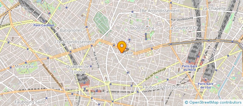 localisation de l'entreprise CLICHY DUPERRE à PARIS