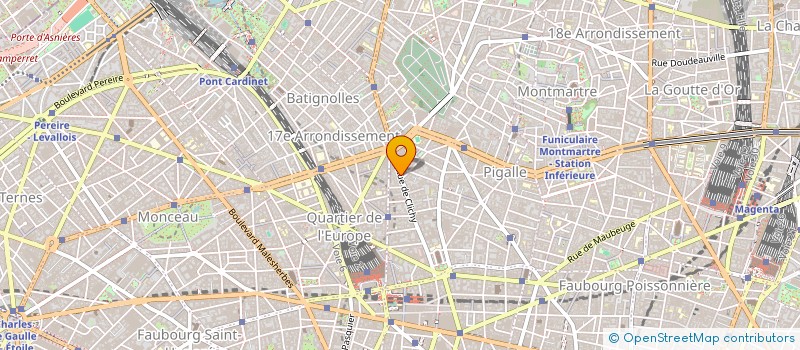 localisation de l'entreprise CLICHY ELECTRONIC à PARIS