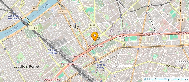 localisation de l'entreprise CLICHY FOOD à CLICHY