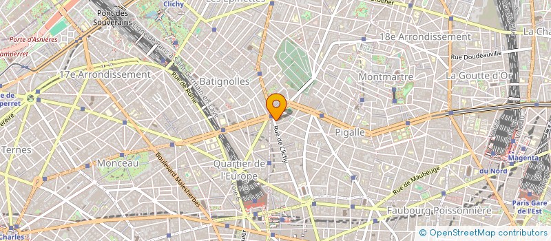 localisation de l'entreprise CLICHY-MONTMARTRE  PARIS