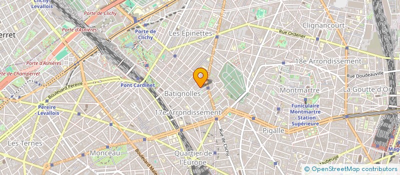 localisation de l'entreprise CLICHY PARC  PARIS