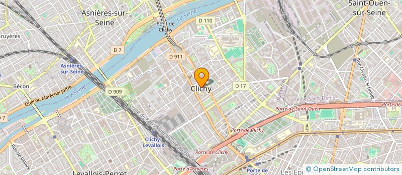 localisation de l'entreprise CLICHY SPORTS à CLICHY