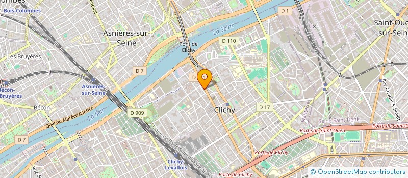 localisation de l'entreprise CLICHY SUPERMARCHE à CLICHY