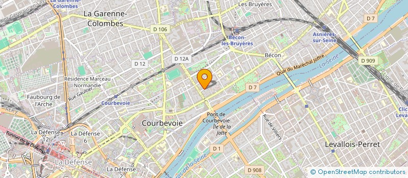 localisation de l'entreprise CLICK 4 CHAUFFEUR à COURBEVOIE