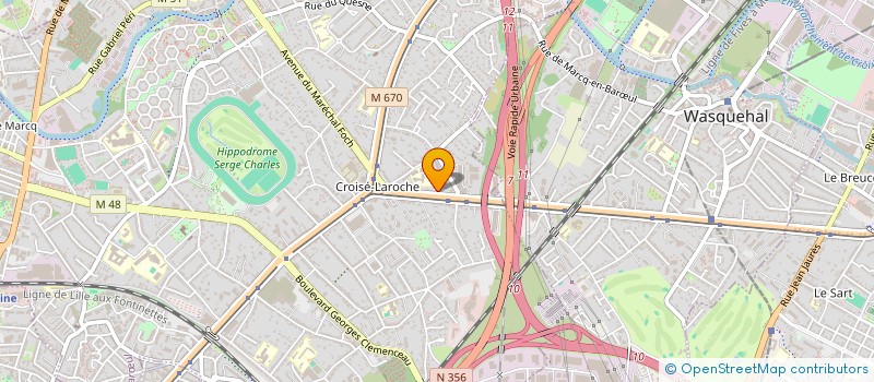 localisation de l'entreprise CLICK HERE FRANCE à MARCQ-EN-BARŒUL