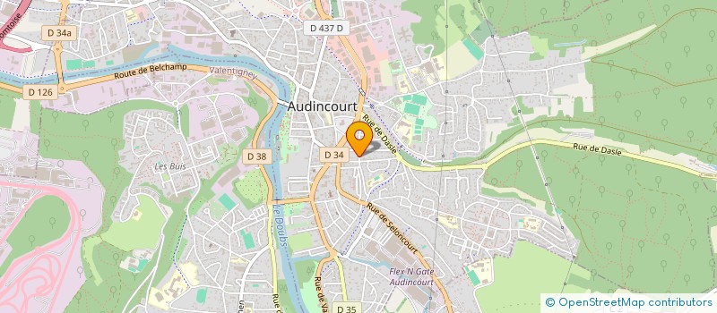 localisation de l'entreprise CLICK INC à AUDINCOURT