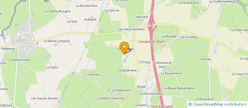 localisation de l'entreprise CLICK'N LIGHT  LES PORTES DU COGLAIS