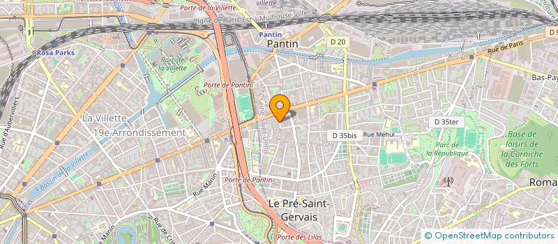 localisation de l'entreprise CLICKSANTE  PANTIN