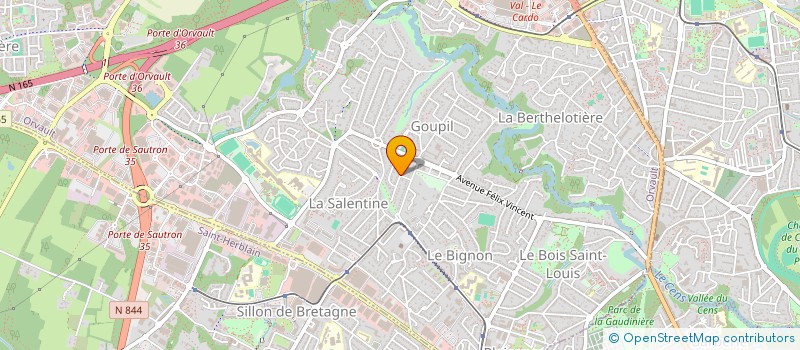 localisation de l'entreprise CLICMICRO à ORVAULT
