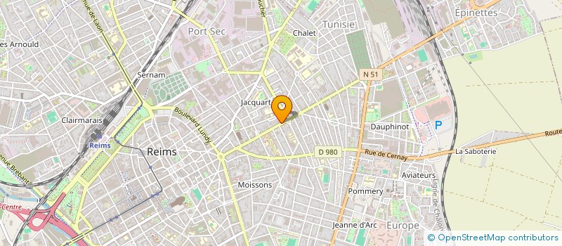 localisation de l'entreprise CLICOPTIC à REIMS