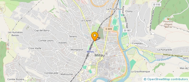 localisation de l'entreprise CLIENT FIDELE  MILLAU