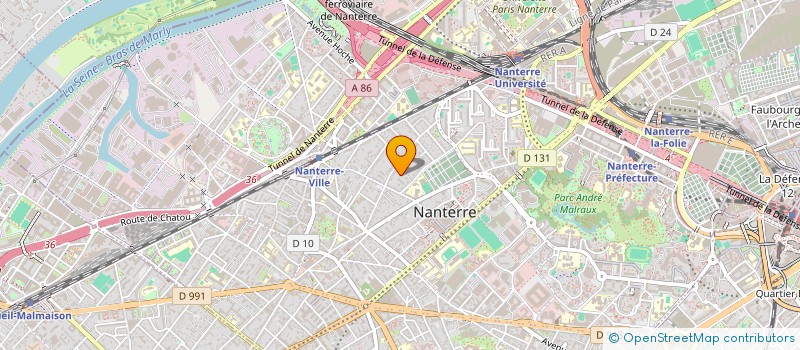 localisation de l'entreprise CLIENT FOCUS CONSULTING (CFC)  NANTERRE