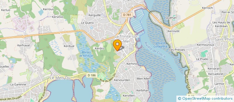 localisation de l'entreprise CLIFDEN  LA TRINITE-SUR-MER