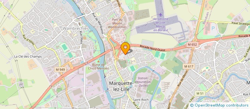 localisation de l'entreprise CLIFTON 2009  MARQUETTE-LEZ-LILLE