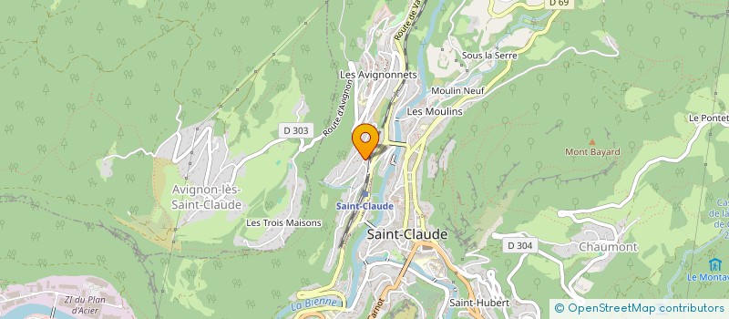 localisation de l'entreprise CLIGNANCOURT CHAMPIONNET 2000  SAINT-CLAUDE