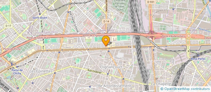 localisation de l'entreprise CLIGNANCOURT MENAGER  PARIS 18