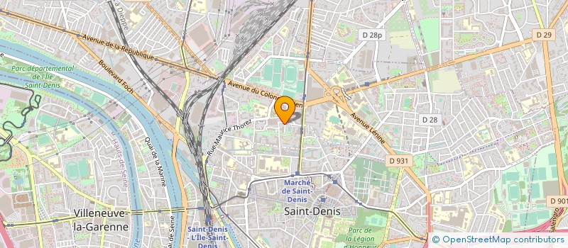 localisation de l'entreprise CLIGNANCOURT TRANSPORT ET DEMENAGEMENT à SAINT-DENIS