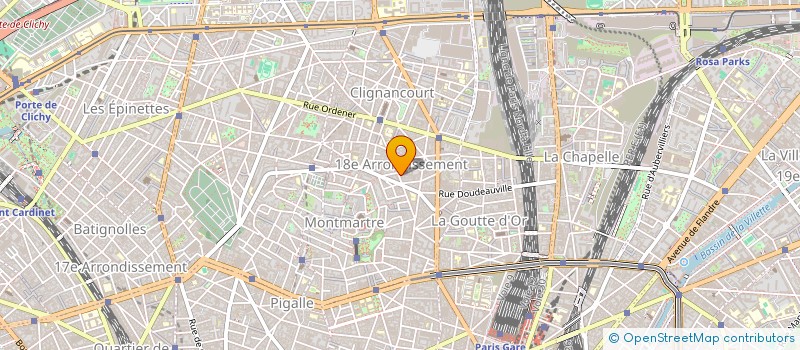 localisation de l'entreprise CLIGNANCOURT VOYAGES  PARIS