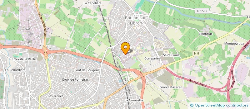 localisation de l'entreprise CLIKINFO à BOUJAN-SUR-LIBRON