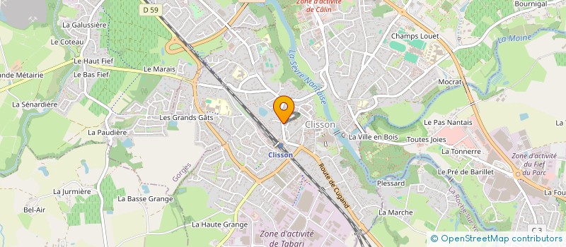 localisation de l'entreprise CLILUGE  CLISSON