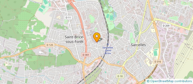 localisation de l'entreprise CLIM'ART à SAINT-BRICE-SOUS-FORET