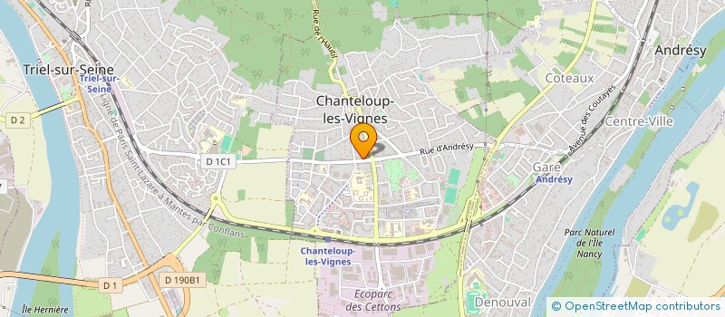localisation de l'entreprise CLIM.AT  CHANTELOUP-LES-VIGNES
