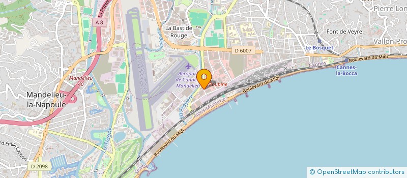 localisation de l'entreprise CLIM AZUR PROVENCE à CANNES