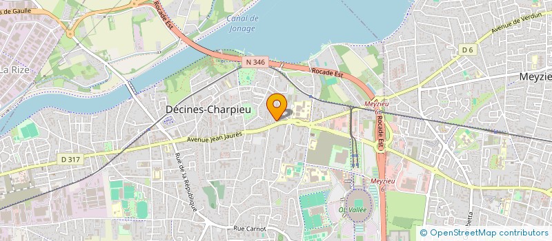 localisation de l'entreprise CLIM CHAUDIERES SERVICES  DECINES-CHARPIEU