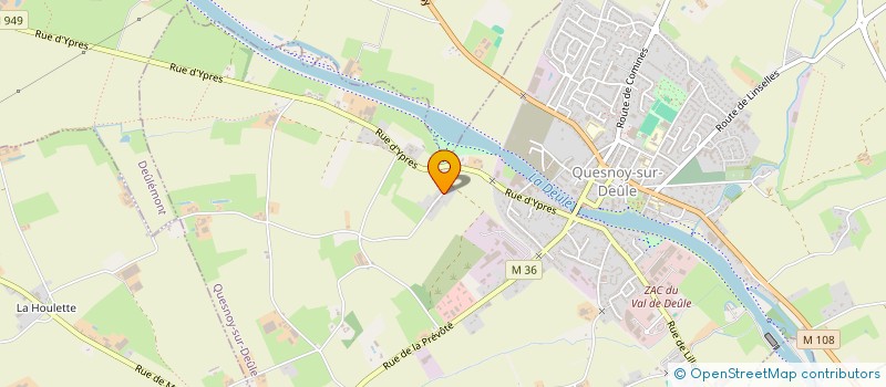 localisation de l'entreprise CLIM'CONTROL HAUTS DE FRANCE à QUESNOY-SUR-DEULE